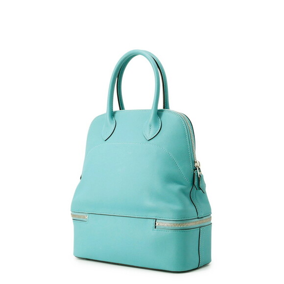 Hermes Hermès Bolide Secret Blue Atoll Handbag/Swift with X Stamp - Picture 2 of 16